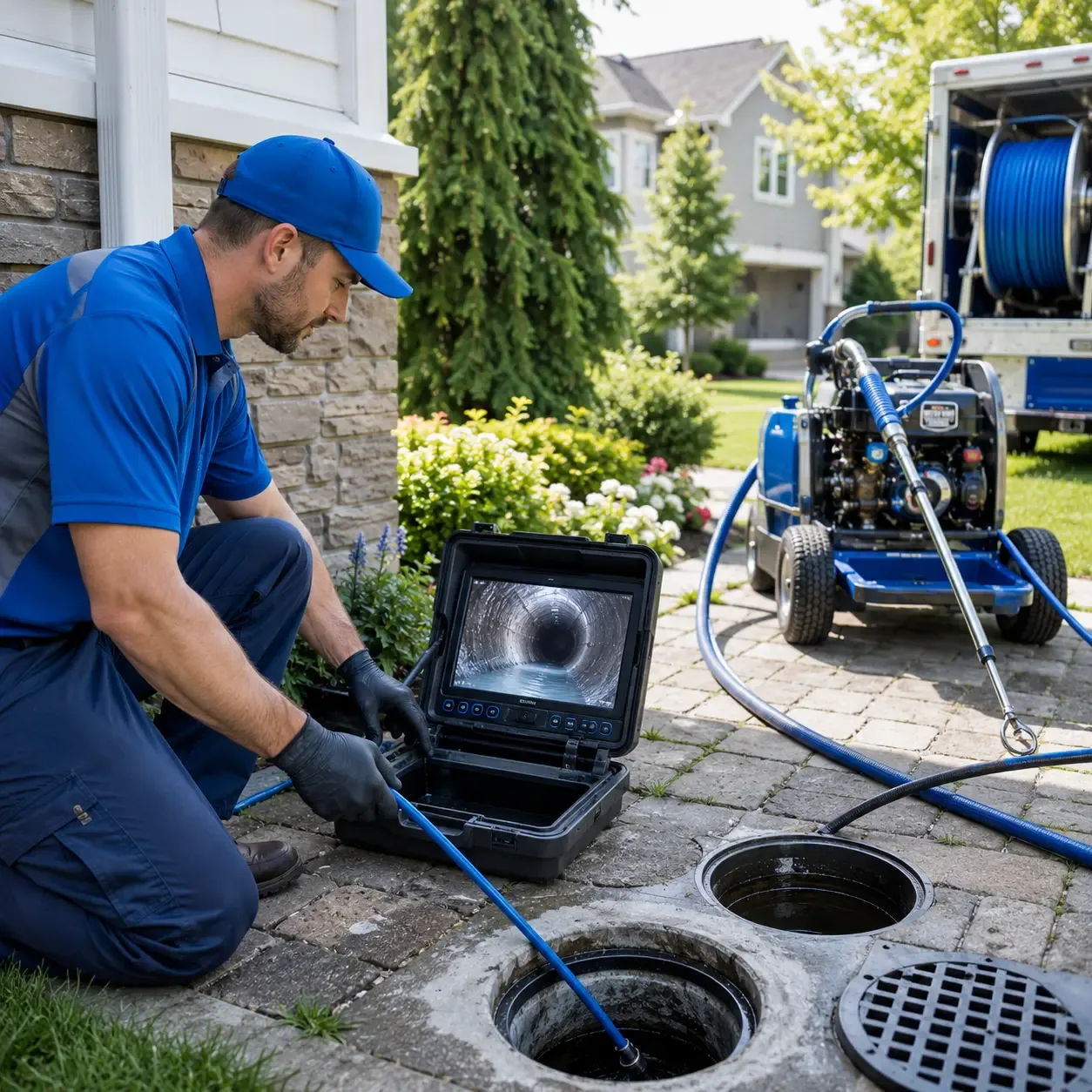 Outdoor drain cleaning professionals serving Round Lake, IL