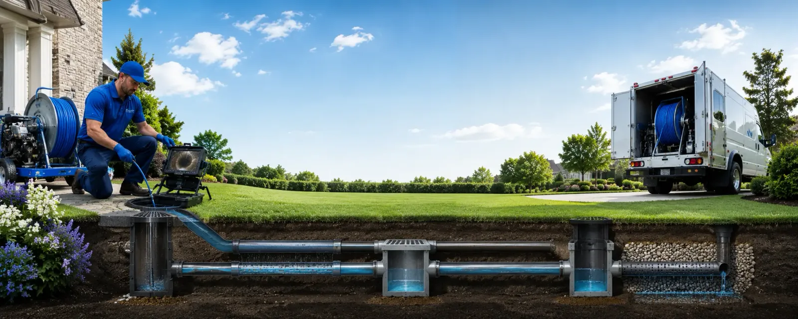 Outdoor drain cleaning information for Round Lake, IL